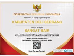 Nilai Pelayanan Perizinan Deli Serdang Tembus 91,728, Lampaui Sumut