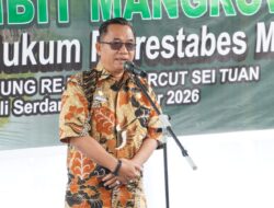 Pemkab Deli Serdang Dukung Green Policing, 1.994 Bibit Mangrove Ditanam di Pesisir Tanjung Rejo